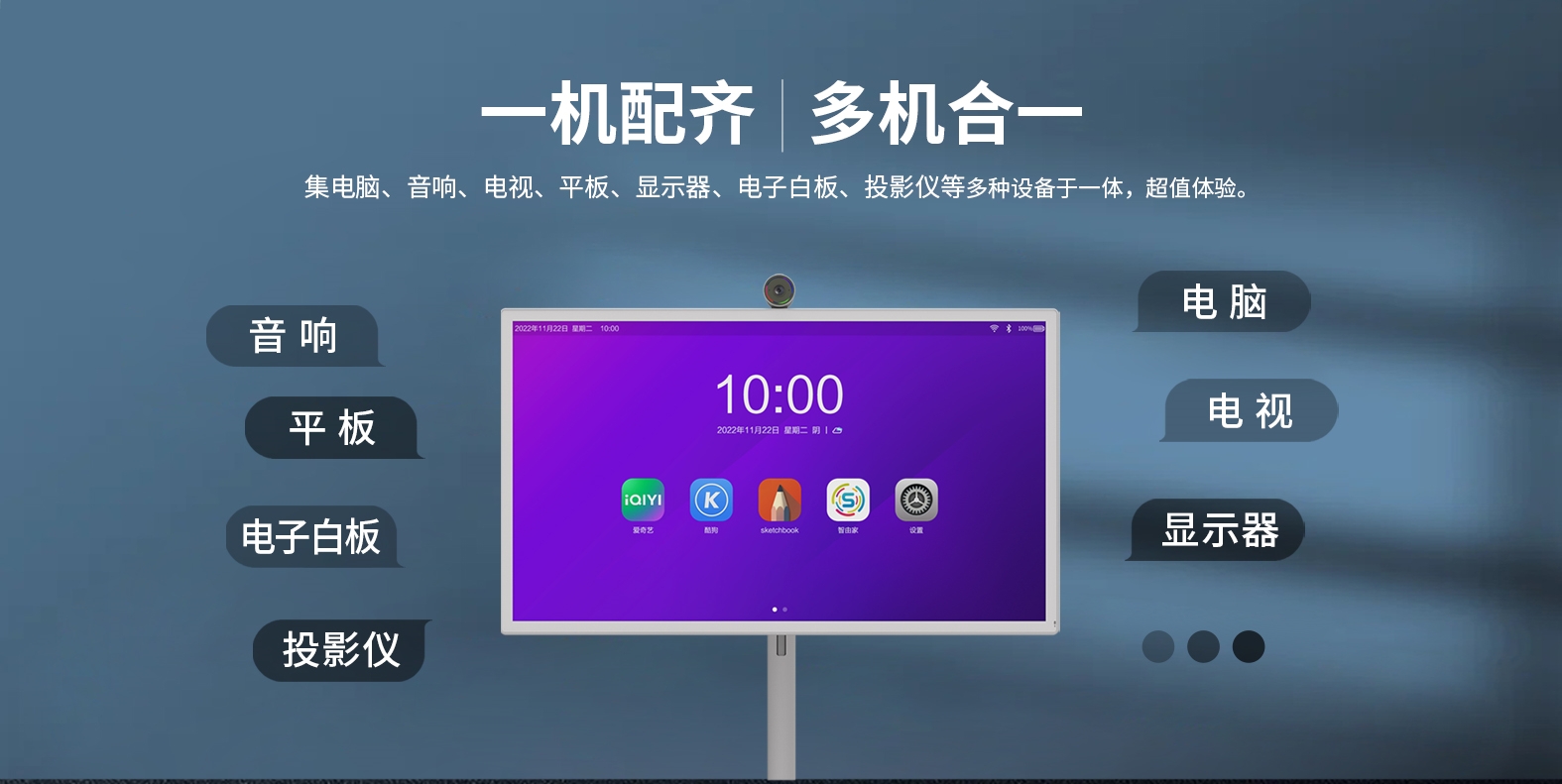 【展品抢先看】一机N用，多场景融合，南宫28NG相信品牌力量科技智由屏亮相ISVE